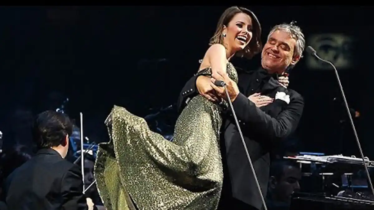 Andrea Bocelli anuncia a companhia de Sandy em Turnê pelo Brasil (Foto: Divulgação)